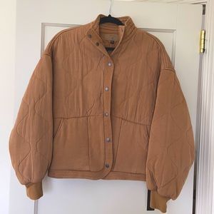 Blank NYC brown quilted jacket